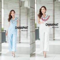 ราคา จั้มสูทแขนกุด ปกเป็นงานปักเชอรี่ แน่นเว่อร์ งานป้ายทรงสวยเป๊ะ (1306032496)