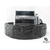 ราคา PELGIO เข็มขัดหนังกระดูกสันหลังจระเข้แท้ สีดำ ขนาด 1.5" x 46" หัวเข็มขัดออโต้ล็อค คุณภาพส่งออก (2195855325)