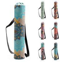 ราคา 2023 Woman Yoga Bag Yoga Mat Bag Men Sports Mat Bag Printed Canvas Drawstring Yoga Bag Outdoor Pilates Fashion Fitness (40477152639)