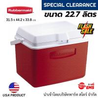ราคา [มีของพร้อมส่ง] Rubbermaid คูลเลอร์ กระติกน้ำอย่างดี ขนาด 22.7 ลิตร - สีแดง (7036098530)