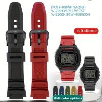 ราคา 18 มม.สายยางสําหรับนาฬิกา Casio W-218h F-108 AE1200 1300 AE-1500 W-752H (29641190739)
