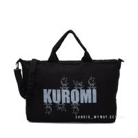 ราคา SANRIO กระเป๋าเดินทาง กระเป๋าสะพาย 2Way L Kuromi ลิขสิทธิ์ของแท้100% (28639395926)