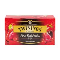 ราคา Twinings Four Red Fruits Tea ชาทไวนิงส์ โฟร์ เรด ฟรุ้ต 2 กรัม x 25 ซอง (1580885719)