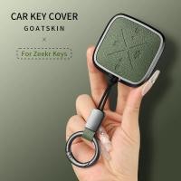 ราคา Metal and Leather 4 Button Car Key Case Cover For Zeekr X 001 009 2022 2023 Car Key Case Protect Fob (26885458906)