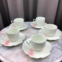 ราคา ชุดถ้วยกาแฟพร้อมจานรอง ดีไซน์น่ารัก ขนาด 3” ราคา 110฿/1ชุด #เซรามิคมือสองญี่ปุ่น (4436387275)