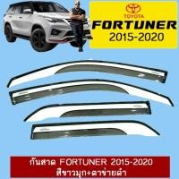 ราคา กันสาด Fortuner 2015-2020 สีขาวมุก+ตาข่ายดำ Ao (13150888581)