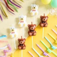 ราคา พร้อมส่งในไทยเทียนวันเกิด หมีขาวหมีน้ำตาล เทียนหมี เทียน ตกแต่งเค้ก อุปกรณ์เบเกอรี่ (42123606597)