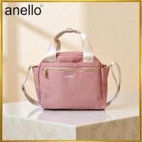 ราคา anello Mini Boston Shoulder Bag 10 Pocket Casual Crossbody Women's Small 2-Way Water-Resistant Travel Sub Bag Stylish Simple Solid gtt0472 (Pink Beige) (42564187748)