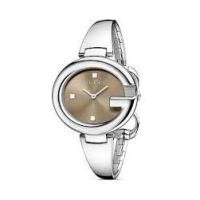 ราคา นาฬิกา Gucci Guccissima Brown Dial Stainless Steel Ladies Watch YA134302 ของแท้ อุปกรณ์ครบ **พร้อมส่ง** (1467878738)
