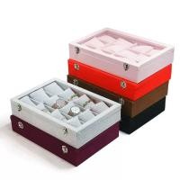 ราคา กล่องนาฬิกา 12 เรือน กล่องใส่นาฬิกา Watch Box กล่องเก็บเครื่องประดับสร้อยข้อมือ (41856487943)