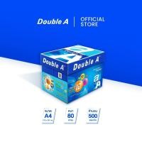 ราคา Double A กระดาษถ่ายเอกสาร A4 80gsm 500 แผ่น จำหน่าย 5 รีม (28167570238)