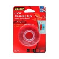 ราคา 3M Scotch® Clear Mounting Tape สก๊อต เทปกาวสองหน้า แรงยึดติดสูงชนิดใส (10644165968)