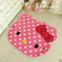 ราคา HELLOKITTY พรมเช็ดเท้าหัวลายจุด Hello Kitty (27851975919)