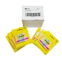 ราคา Post it 3M super sticky 670-5SSAU ดัชนีกระดาษคั่นหน้า โพสอิส เพจมาร์กเกอร์ 1.5x5 ซม. 5สี (ยกกล่อง6ชิ้น) (8802116523)