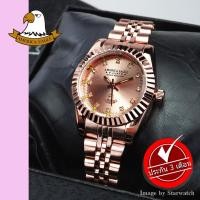 ราคา AMERICA EAGLE นาฬิกาข้อมือผู้หญิง สายสแตนเลส รุ่น AE001L - PINKGOLD/PINKGOLD (5615709892)