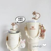 ราคา หมวกฟาง 9 มม. ขนาดใหญ่เส้นผ่านศูนย์กลางน่ารักนกแก้วซิลิโคนป้องกันฝุ่นปลั๊กหมวกฟางเหมาะสําหรับ สแตนลีย์ ถ้วยฟางตกแต่งฝา (53108649331)