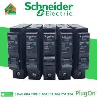 ราคา Schneider ลูกเซอร์กิตเบรกเกอร์ ลูกย่อย 1P 10A 16A 20A 25A 32A 6KA QO1VSC6T เบรกเกอร์ (29577276552)