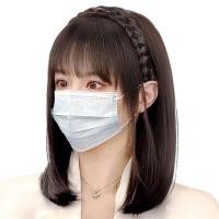 ราคา วิกผมหญิง หน้าม้าบาง ผมยาวตรง สีดำธรรมชาติ ผมจริง บางเบา (45004414695)