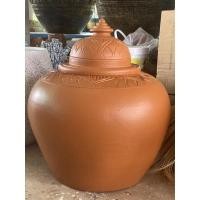 ราคา โอ่งน้ำดินเผา มีฝาแกะลายขนาด10นิ้ว/11นิ้ว/12.5นิ้ว/14นิ้ว/17นิ้ว (10724066713)