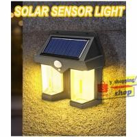 ราคา ไฟเหลือง ไฟเซ็นเซอร์ 2 COB Solar motion sensor light wall lamp (20692219130)