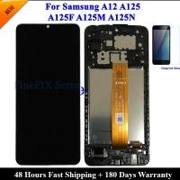 ราคา LCD Screen Original For Samsung A12 LCD A125 LCD For Samsung A12 A125F LCD Screen Touch Digitizer Assembly (21949089193)