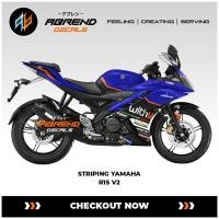 ราคา Yamaha R15 V2 RNF Striping Withu / R15 V2 สติ๊กเกอร์มอเตอร์ไซค์ / สติ๊กเกอร์สต็อก (46109039568)