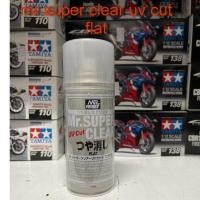 ราคา B523 Mr Super Clear UV Cut (Flat) สเปรย์เคลือบด้านกันแสง(UV) ป้องกันสีเหลืองได้ดี สูตรทินเนอร์ 170ml (10899408529)