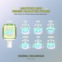 ราคา สติ๊กเกอร์ WISHIES DECO LIGHTSTICK CHARACTER REFLECTIVE HOLOGRAM (INITIAL heart nct 127 dream wayv wish neobong REFLECTIVE) (44702841497)