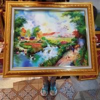 ราคา กรอบรูปกระจก ภาพวิว น้ำตก ความรัก ความสุข ความโชคดี และความเจริญในด้านการเงิน เสริมฮวงจุ้ย เสริมดวง ของขวัญ (6344470498)