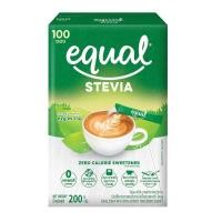 ราคา Equal stevia หญ้าหวาน 200 กรัม ขนาด 100 ซอง (44600860467)