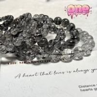 ราคา หินแก้วขนเหล็ก หินไหมดำ(Black Rutilated Quartz)ไหมดำแก้วขนเหล็ก ไหมดำตัวผู้ (วงข้อมือ) ไหมดำวงข้อมือ (29369583781)