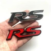 ราคา 3D โลหะสีดําสีแดงโลโก้ RS พวงมาลัยสัญลักษณ์รถ Badge RS สติกเกอร์อุปกรณ์เสริม (49356940275)