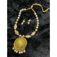 ราคา ชุดสร้อยคออินเดีย สร้อยคอ ต่างหู made in india (20284808404)