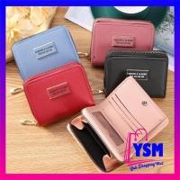 ราคา YSM SMALL WOMENS WALLET 002 SHORT FOLDING WALLET KOREAN MINI WALLET ZIPPER FASHION (12102688923)