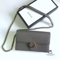 ราคา Gucci GG INTERLOCK chain wallet (2079638690)