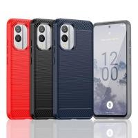 ราคา สําหรับฝาครอบ Nokia X30 5G สําหรับ Nokia X30 5G Capas กันกระแทก Soft TPU กันชนคาร์บอนไฟเบอร์เคสโทรศัพท์สําหรับ Nokia X30 5G Fundas (49307388984)