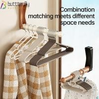 ราคา BUTTTERFLY ราวตากผ้า ที่เก็บเสื้อผ้า ประหยัดพื้นที่ ไม้แขวนเสื้อ ชั้นเก็บของ ยืดหดได้ ไม่ต้องเจาะ ที่แขวนติดผนังมัลติฟังก์ชั่น ที่เก็บในครัวเรือน (50258483845)