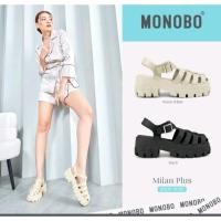 ราคา Monobo รุ่นMilan-Plus/Nippon ของแท้% รองเท้าส้นตึก รัดส้น (22162497468)