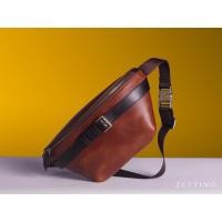 ราคา ZETTINO กระเป๋าคาดอกหนังแท้ Chest bag (4620492754)