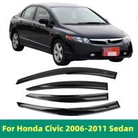 ราคา For Honda CIVIC 2006 2007 2008 2009 2010 2011 Sedan Window Visor Side Vent Rain Guard Deflectors Sh (48856147707)