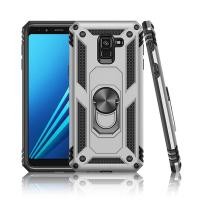 ราคา Colorful Case Samsung Galaxy A8 / A8 Plus 2018 Shockproof Cover Galaxy A8+ 2018 Finger Ring Holder Hard PC Phone Case Armor Casing (4820399632)
