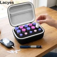 ราคา LACYES Insulin Vial Storage Case,กันน้ํา 3ML/10ml Insulin Vial Protector,แบบพกพา 9/10/15/30 ช่องกันกระแทกฝุ่น Insulin Organizers (52257470322)