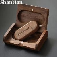 ราคา Wedding Gifts Box Wooden USB 2.0 Flash Drive 4GB 8GB 16GB 32GB 64GB Photography Pen Drives Free Custom LOGO Memory Stick (25687861014)