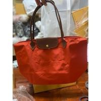 ราคา Longchamp LE PLIAGE Size M สีส้ม มือสองแท้ (24330565891)
