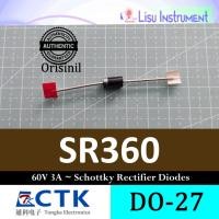 ราคา SR360 60V 3A ~ 360 Schottky Rectifier Diodes DO-27 Ctk Electronics (26543424268)