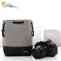 ราคา BOONA Camera Storage Bag Drawstring Stitching Design Waterproof Photo Mirrorless Lens Bag For Canon Nikon Sony Pentax Ca (26819209457)