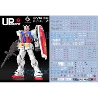 ราคา ⚪พร้อมส่ง RG 1/144 RX-78 Gundam Decal Ver 2.0 ดีแคลน้ำ ยี่ห้อ EVO สะท้อนแสงแบล็คไลท์⚪ (26211406735)