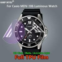 ราคา เข้ากันได้กับ Casio MDV-106 MDV106 ดําน้ําส่องสว่าง SmartWatch HD Clear/Matte Anti-ลายนิ้วมือ/Anti Blue สีม่วง TPU Repairable Hydrogel ฟิล์มป้องกันหน้าจอ (42822723895)
