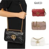 ราคา GUCCI GG MARMONT SMALL MATELASSÉ SHOULDER BAG/กระเป๋าสะพาย/กระเป๋ากล้อง/กระเป๋าผู้หญิง/สี่สี (25928036529)