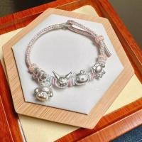 ราคา สร้อยข้อมือเงินสเตอร์ลิง 999 ลายซานริโอ คุโรมิ คิตตี้ สไตล์อบเชยสำหรับเด็กและผู้ใหญ่ (43504386800)